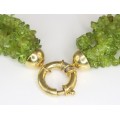 opulent colier "multi strand" PERIDOT. atelier Sito. Italia